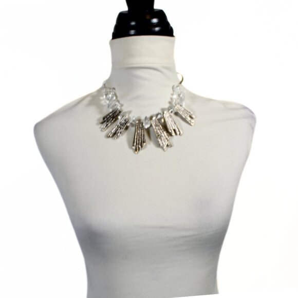 Y2K Spike & Ice Chunky Statement Necklace – NWT - Picture 1 of 7